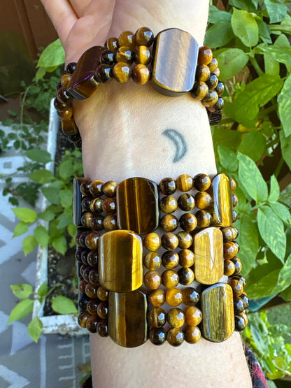 Tigers Eye 3 rows Bracelet