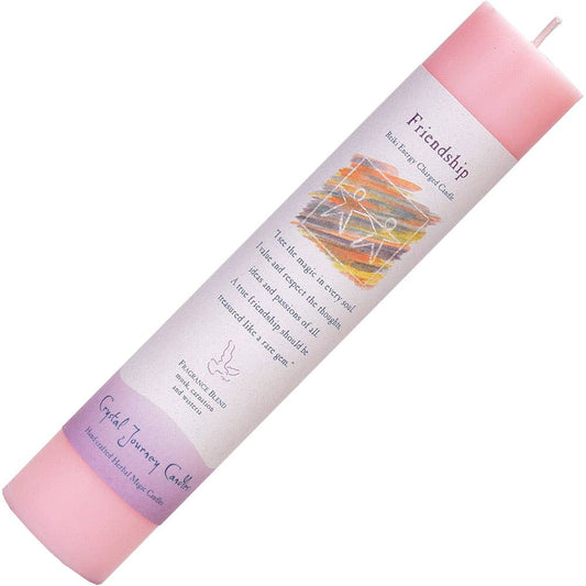 Reiki Herbal Pillar Candle Friendship