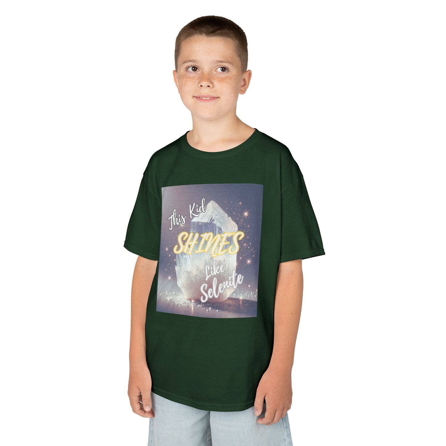 Kids TShirt 'This Kid Shines Like Selenite'