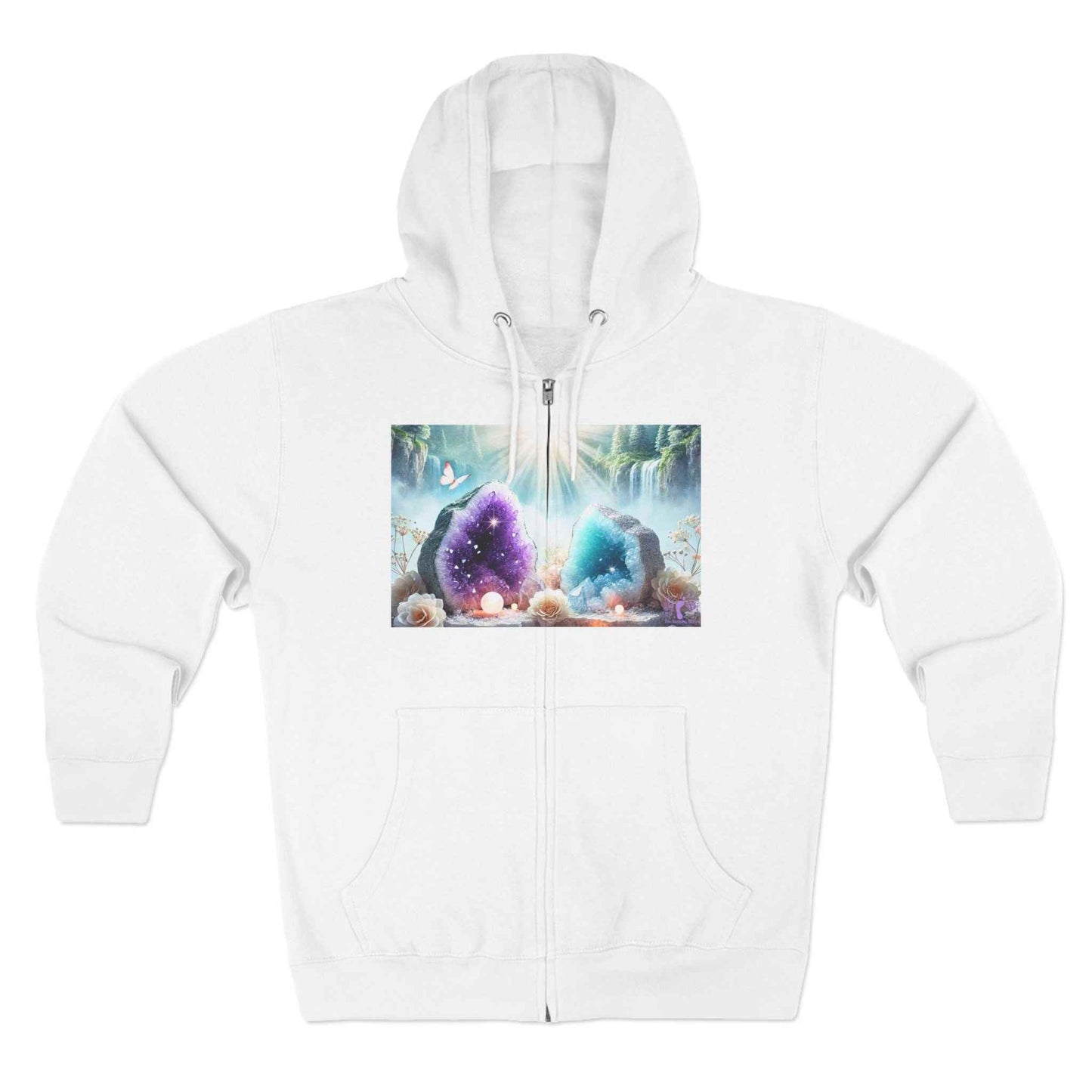 Cool Geode Zipped Hooded Sweater