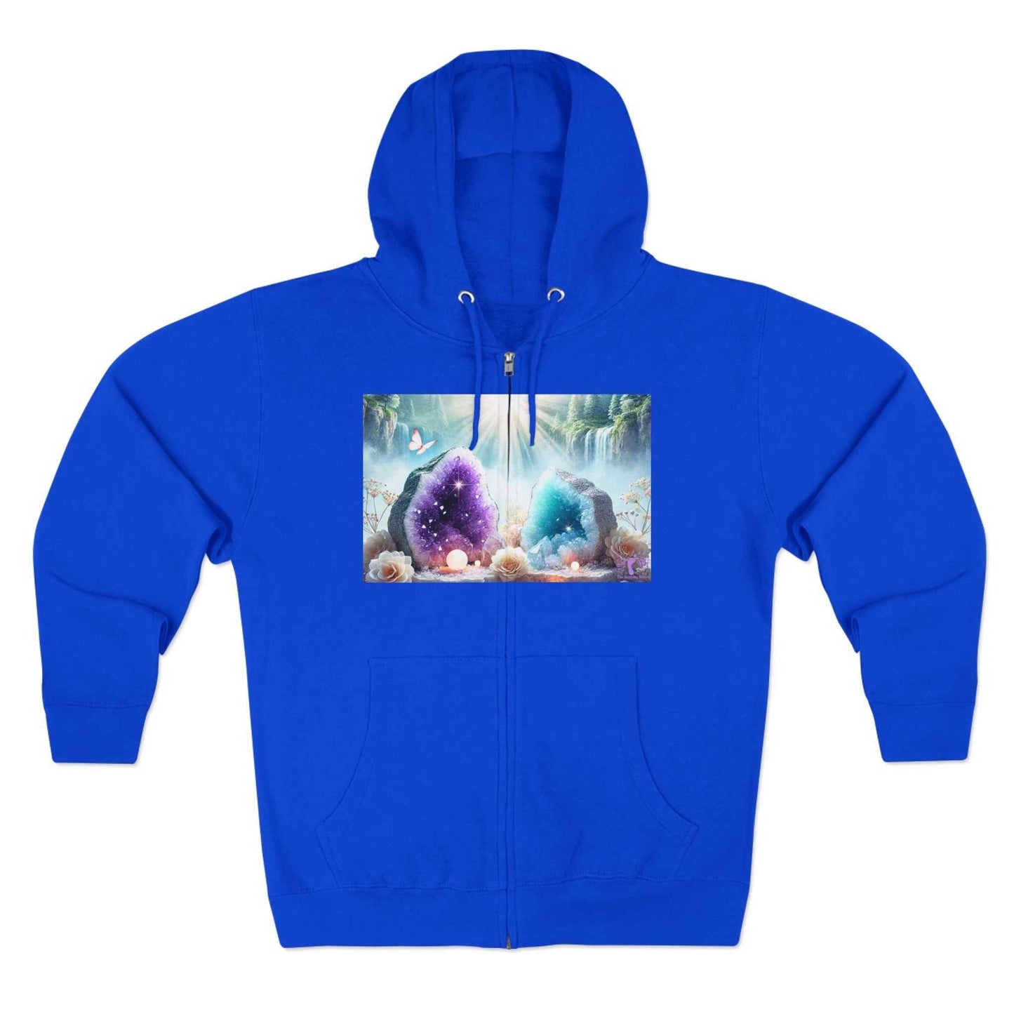 Cool Geode Zipped Hooded Sweater