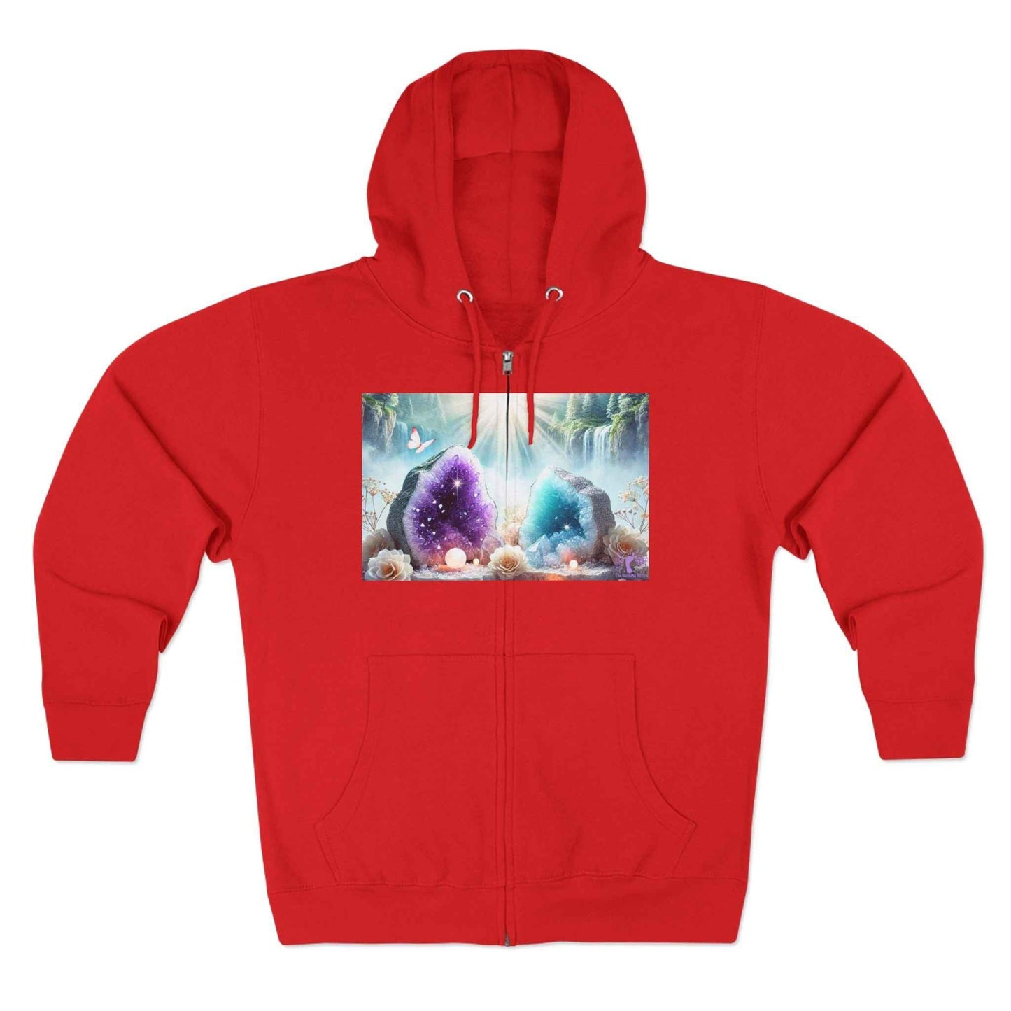Cool Geode Zipped Hooded Sweater