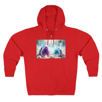 Cool Geode Zipped Hooded Sweater
