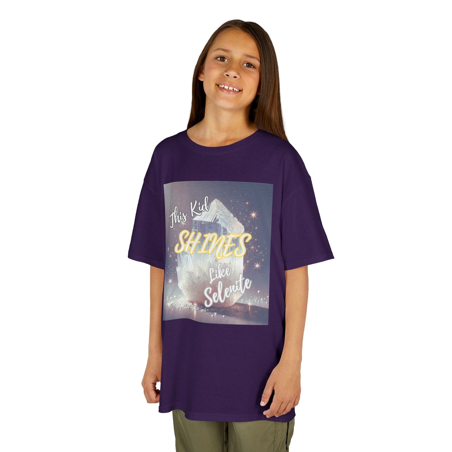 Kids TShirt 'This Kid Shines Like Selenite'