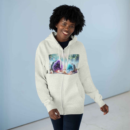 Cool Geode Zipped Hooded Sweater