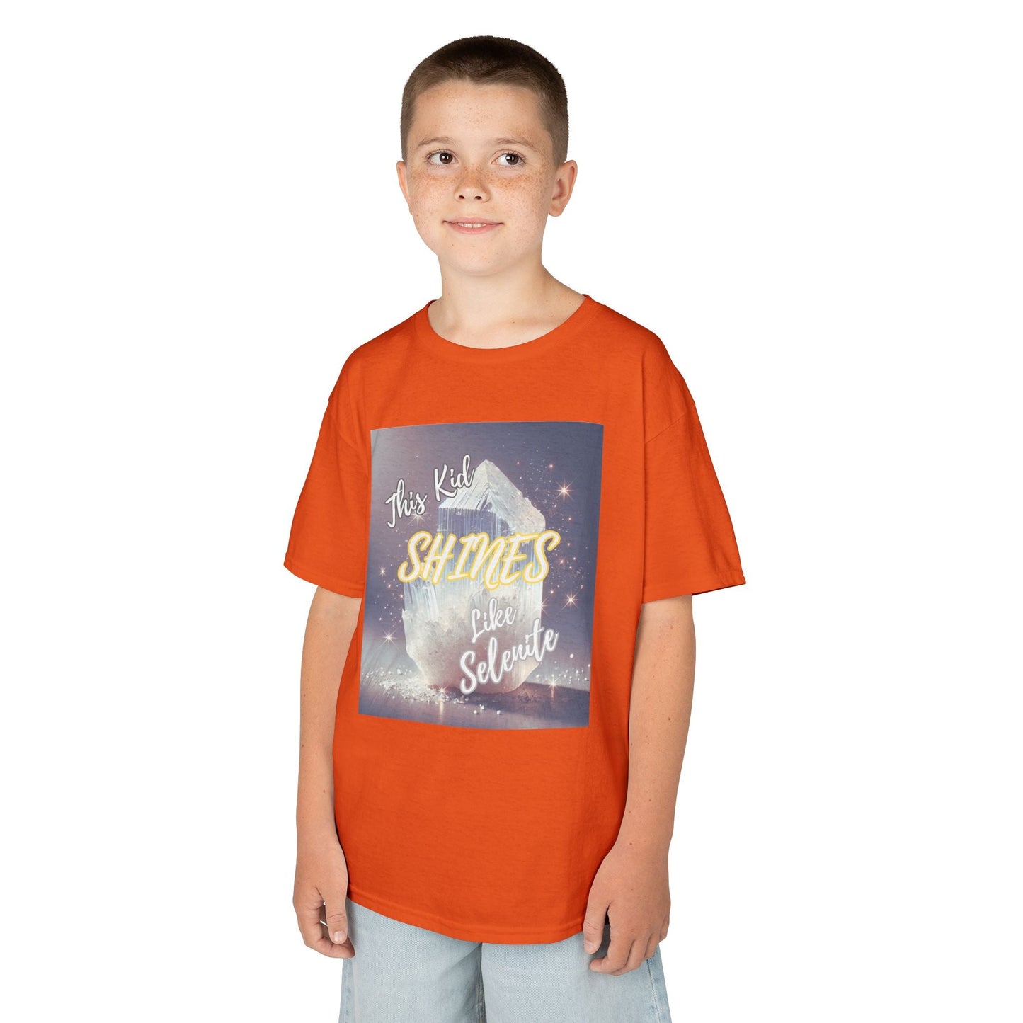 Kids TShirt 'This Kid Shines Like Selenite'