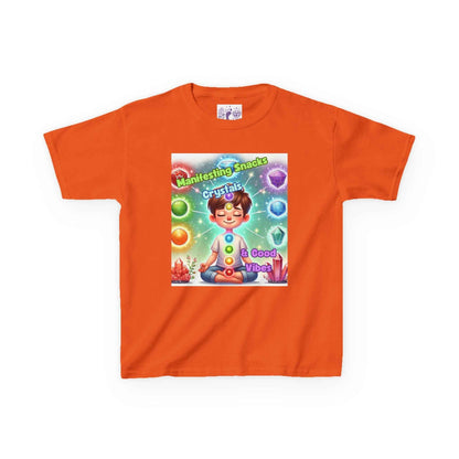 Kids TShirt 'Manifesting Snacks, Crystals, and Good Energy'