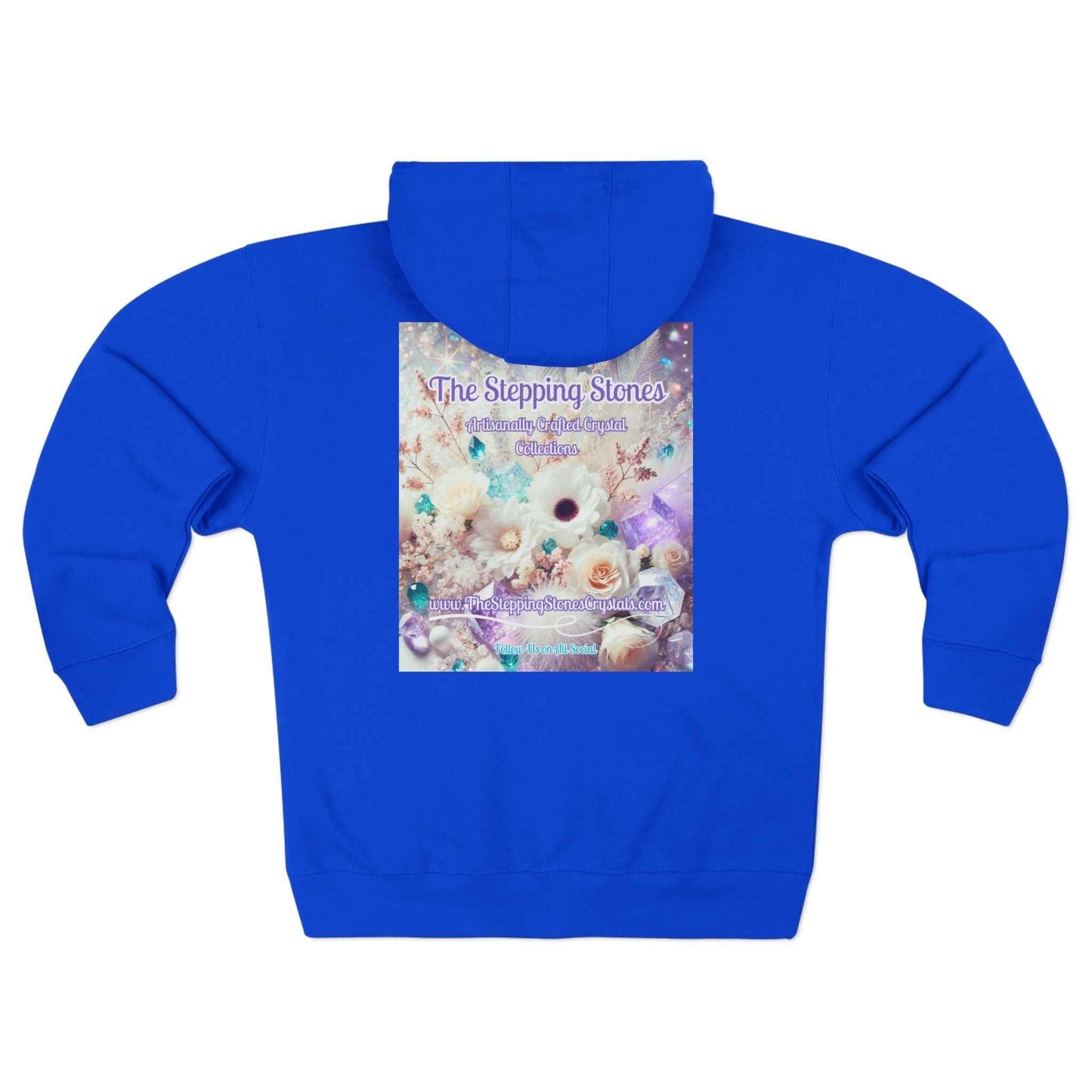 Floral Zipped Hooded Sweater