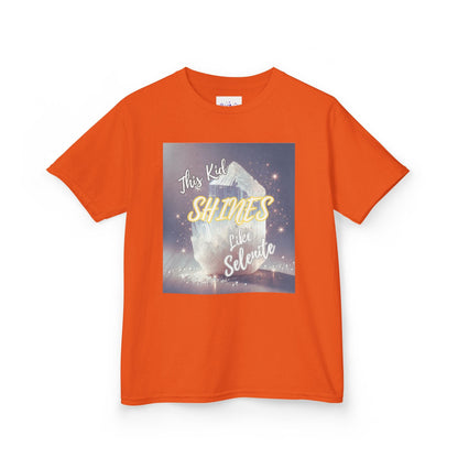 Kids TShirt 'This Kid Shines Like Selenite'