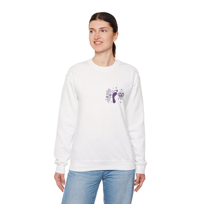 Inspirational Hawthorne Crystal Crew Neck Sweatshirt — Logo Design