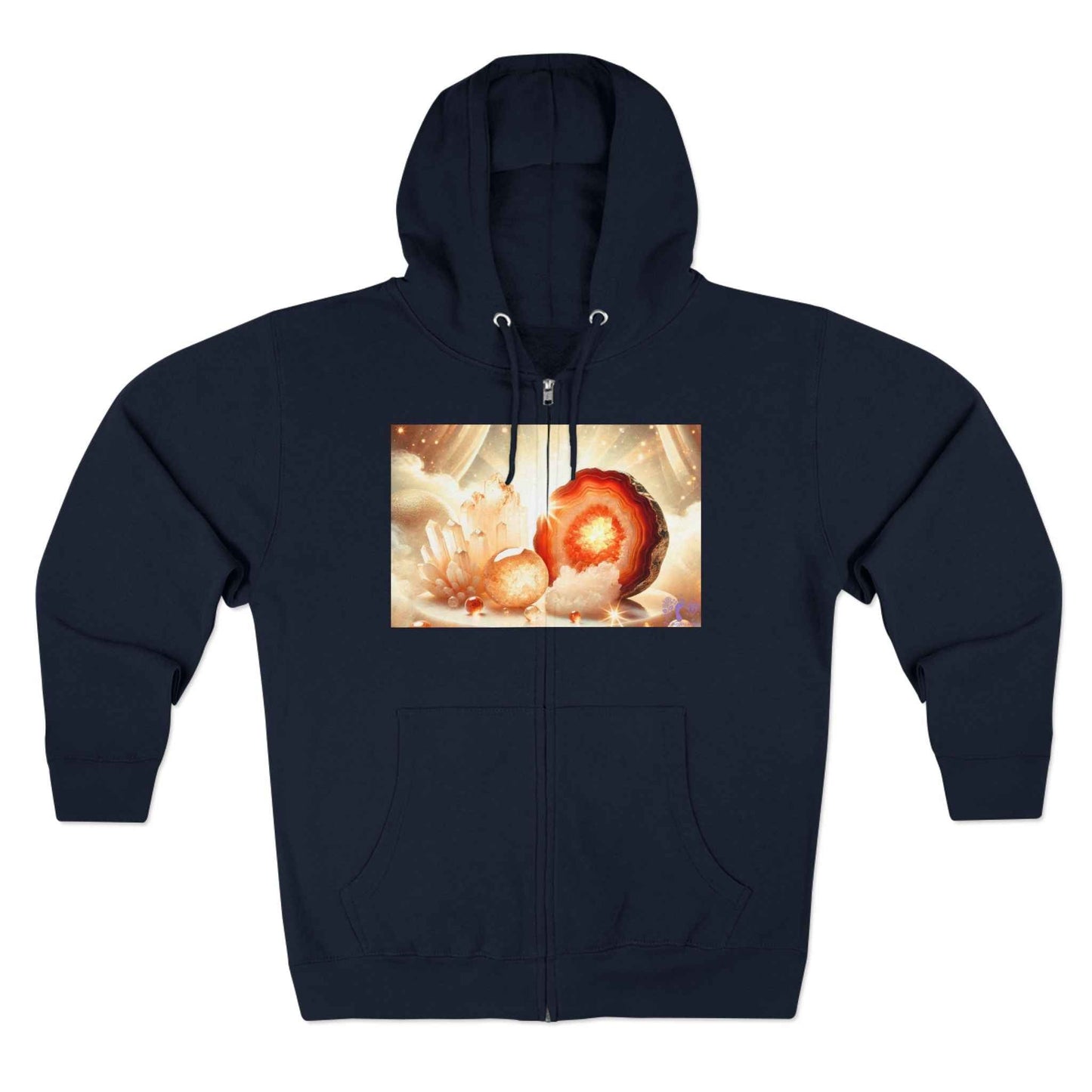 Warm Geode Zipped Hooded Sweater