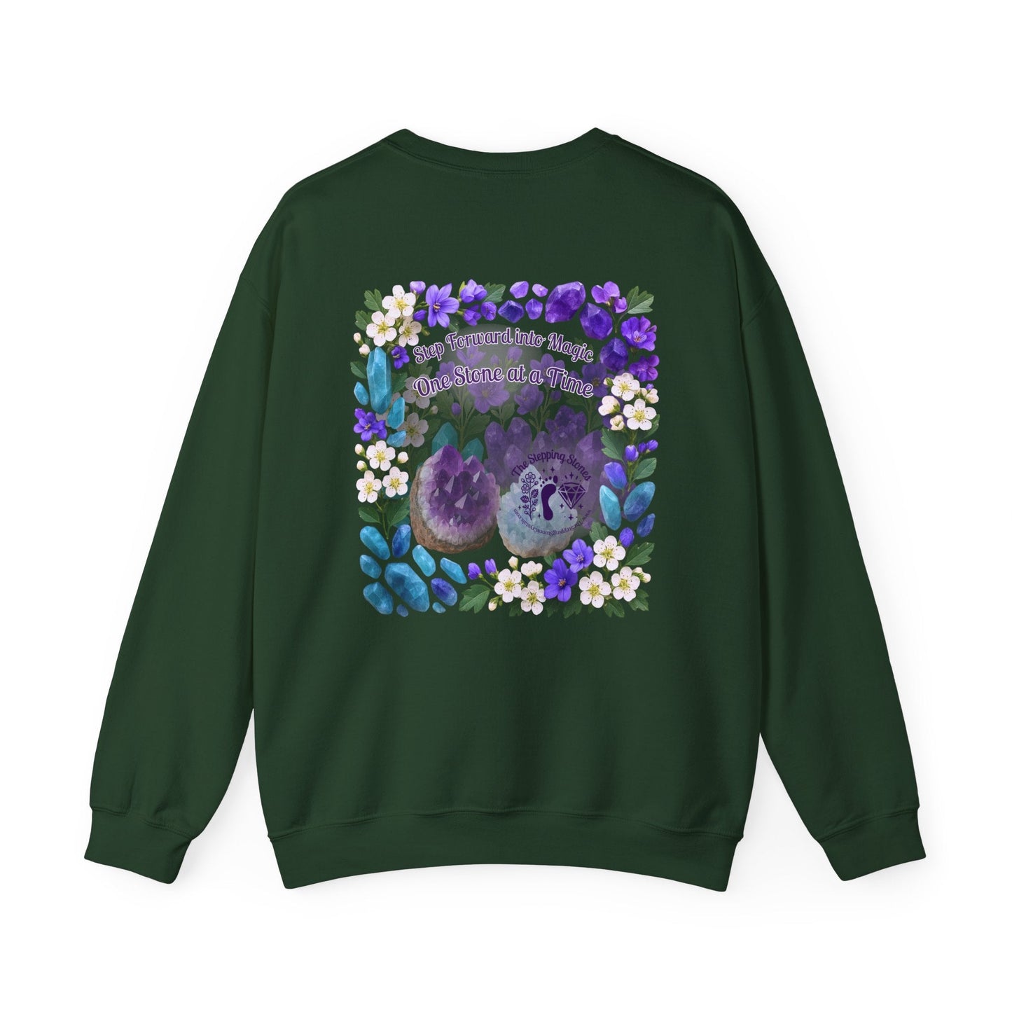 Inspirational Hawthorne Crystal Crew Neck Sweatshirt — Logo Design