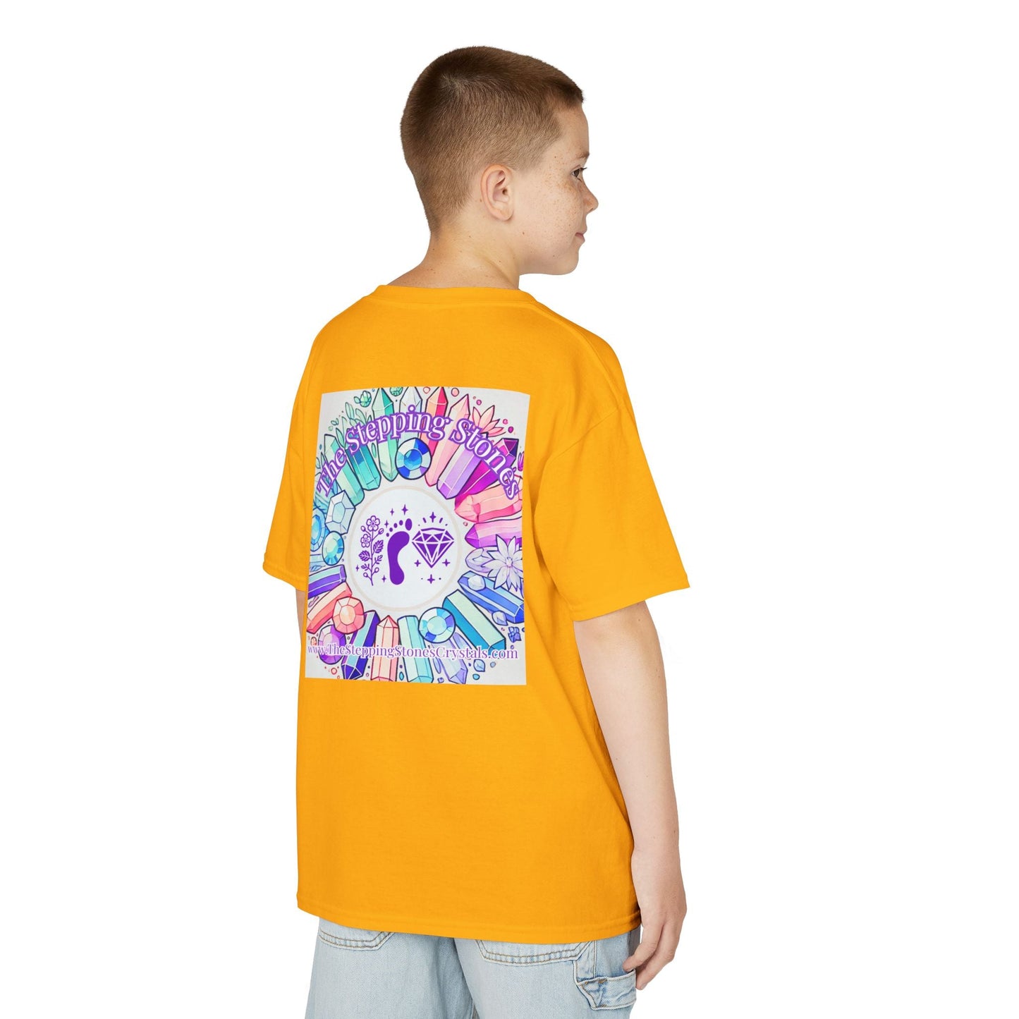 Kids TShirt 'I'm Just Here for Good Vibes and Pretty Rocks'