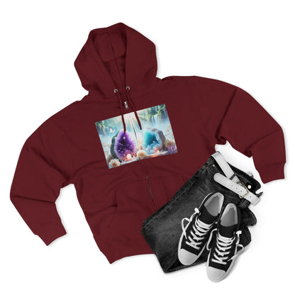 Cool Geode Zipped Hooded Sweater