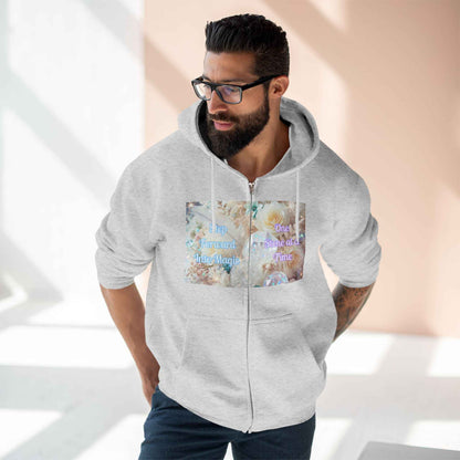 Floral Zipped Hooded Sweater