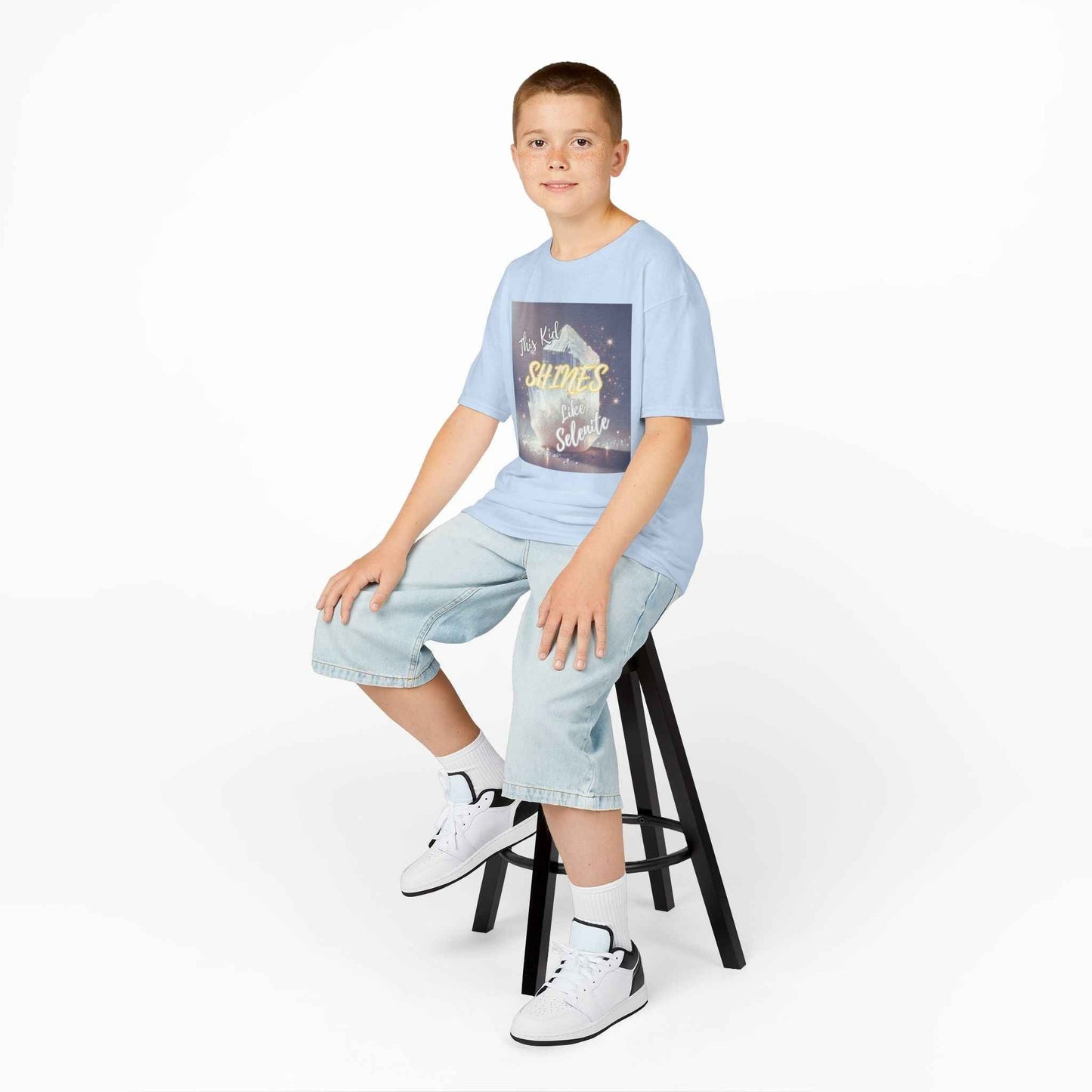 Kids TShirt 'This Kid Shines Like Selenite'