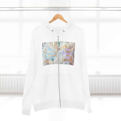 Floral Zipped Hooded Sweater