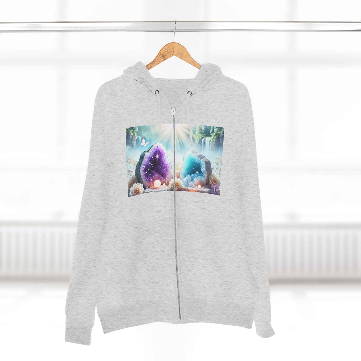 Cool Geode Zipped Hooded Sweater