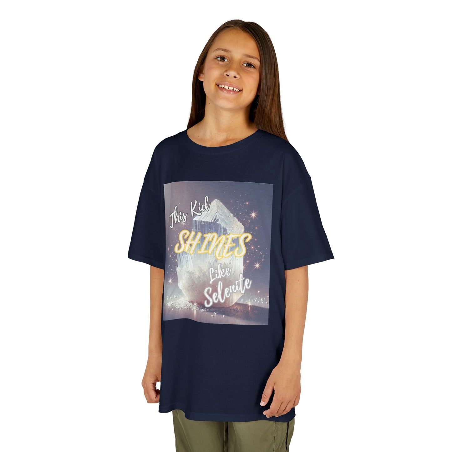 Kids TShirt 'This Kid Shines Like Selenite'