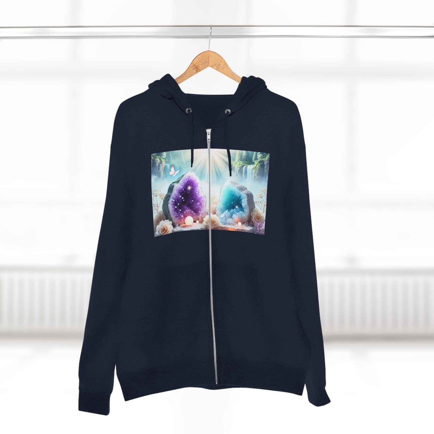 Cool Geode Zipped Hooded Sweater