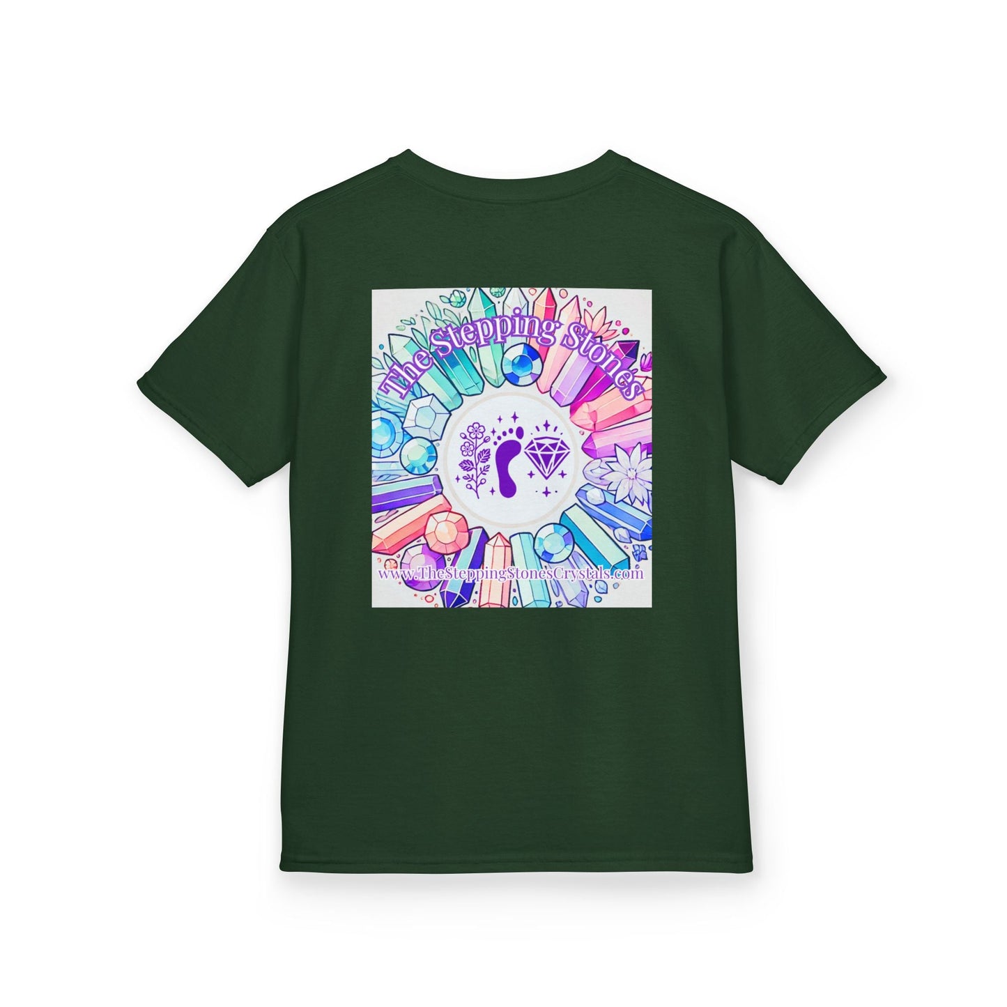 Kids TShirt 'Manifesting Snacks, Crystals, and Good Energy'