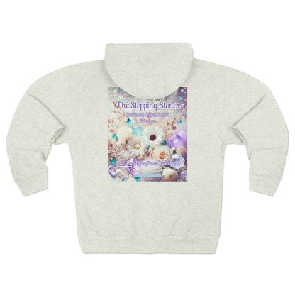 Floral Zipped Hooded Sweater