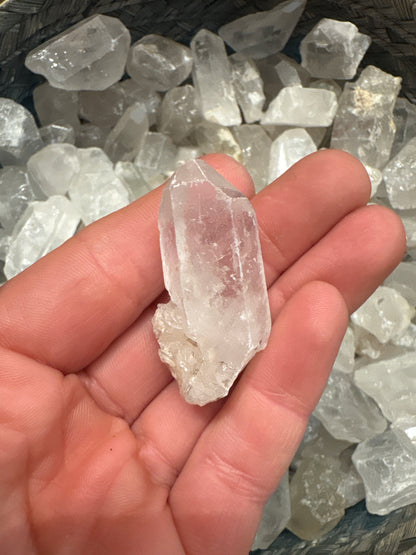 Clear quartz raw point