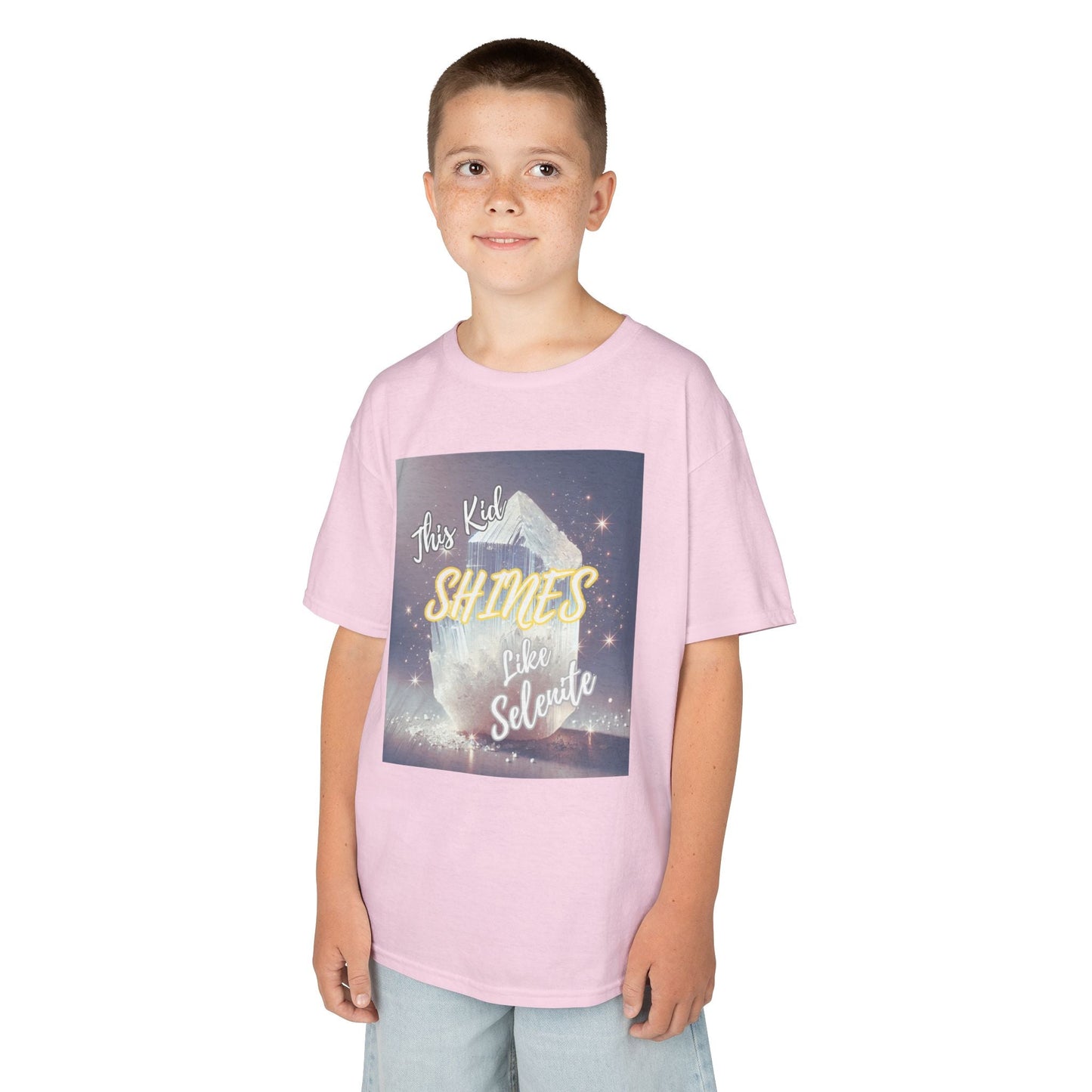 Kids TShirt 'This Kid Shines Like Selenite'