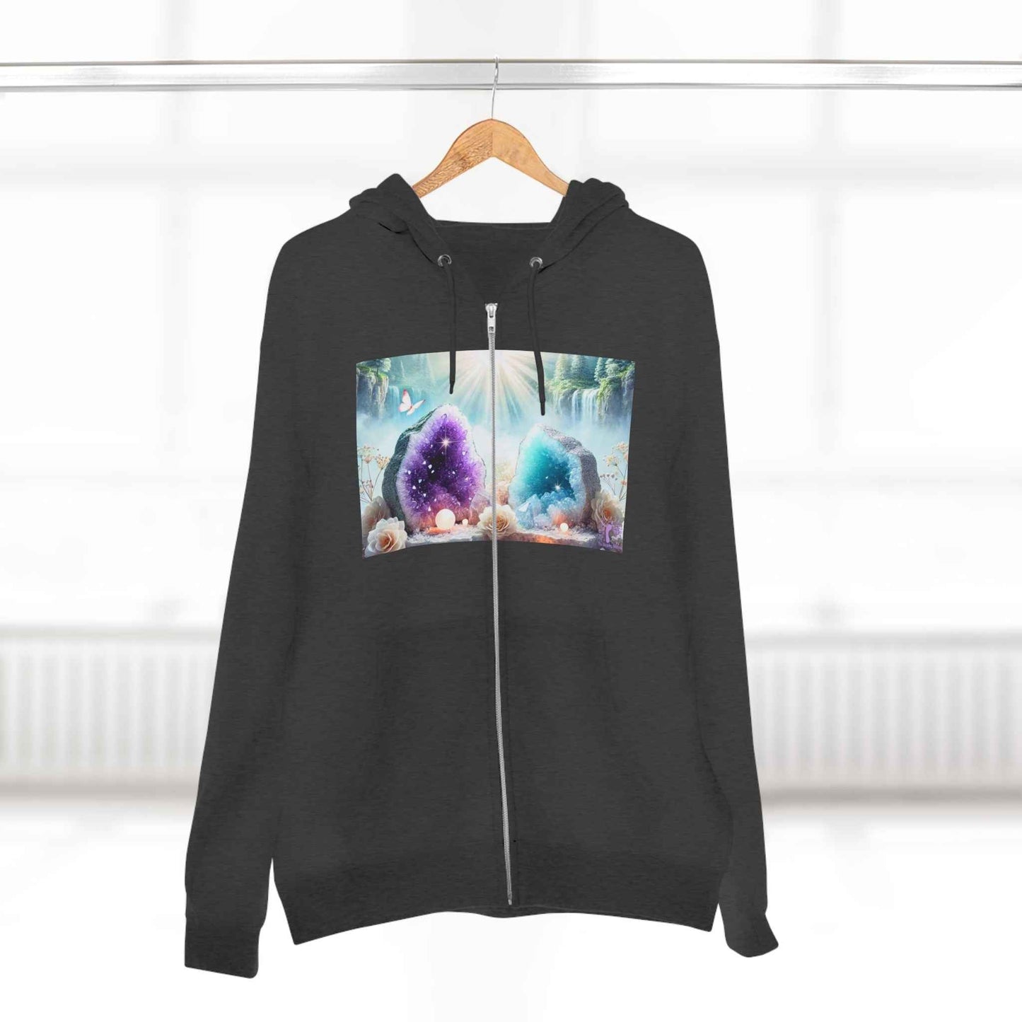 Cool Geode Zipped Hooded Sweater