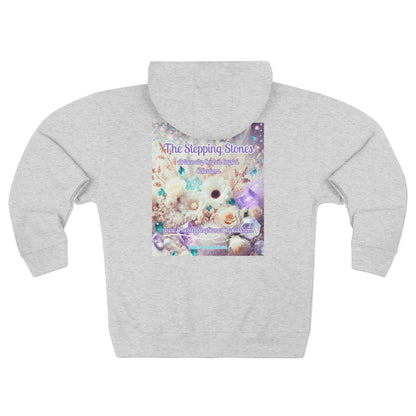 Floral Zipped Hooded Sweater