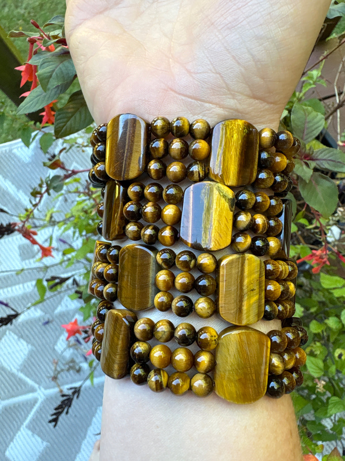 Tigers Eye 3 rows Bracelet