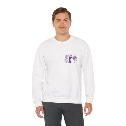 Inspirational Hawthorne Crystal Crew Neck Sweatshirt — Logo Design