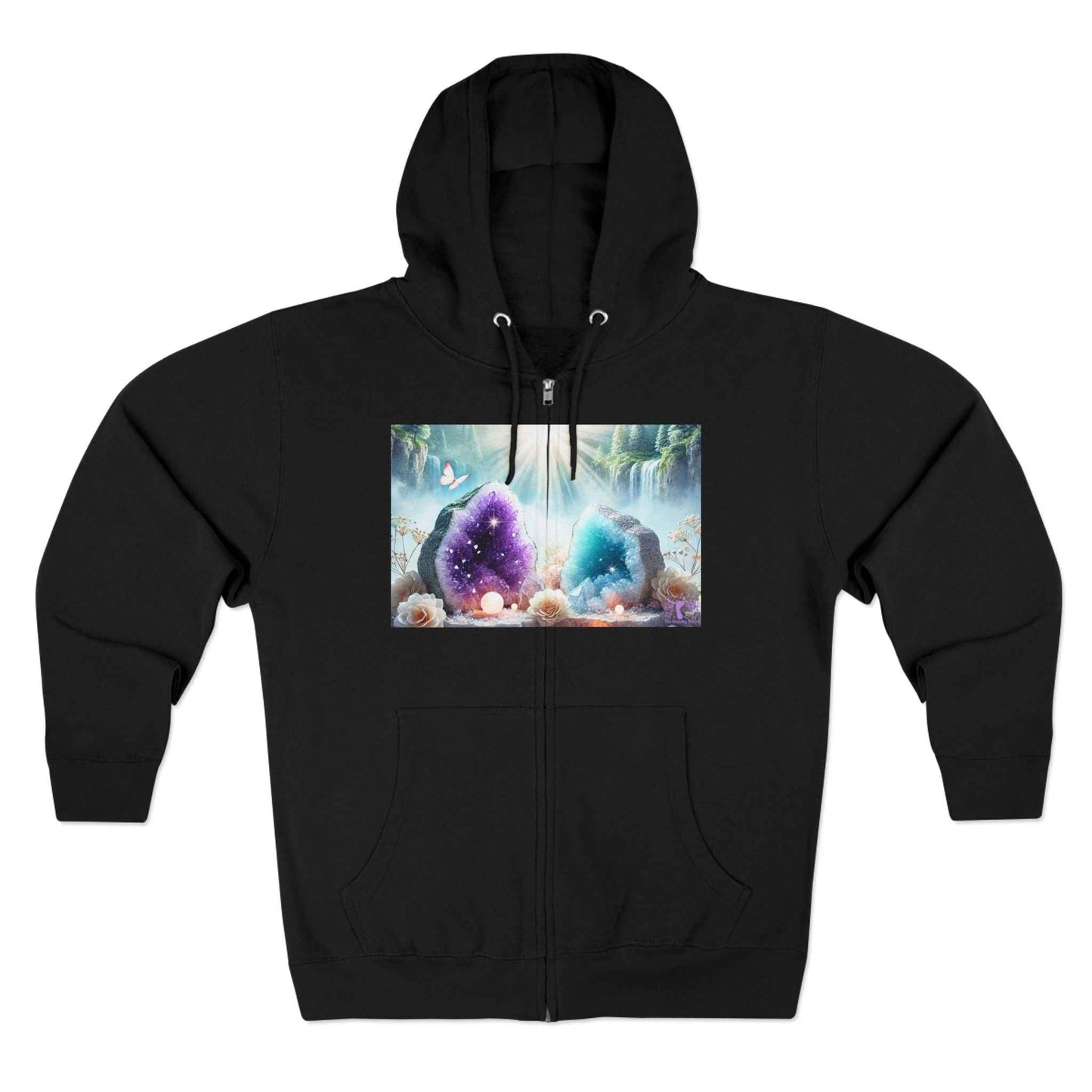 Cool Geode Zipped Hooded Sweater