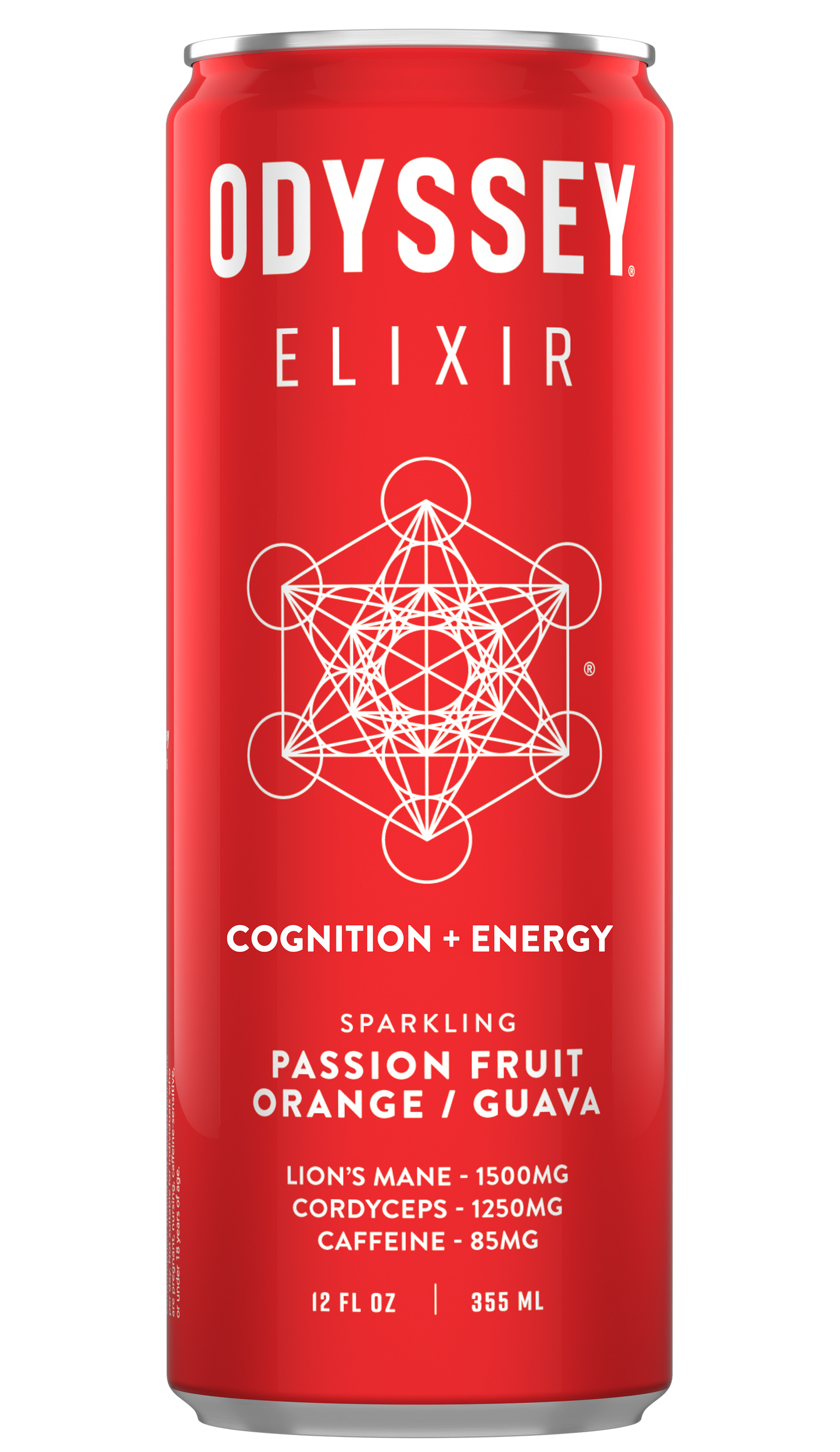 Passion Fruit Orange Guava 85mg Sparkling Mushroom Energy