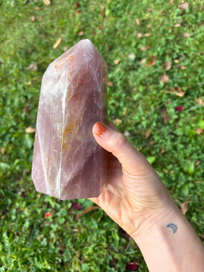 Rose Quartz High Quality Tower for Self Love & Healing