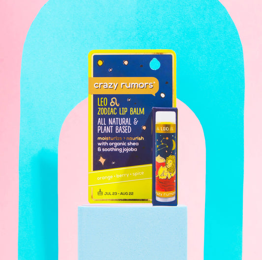 All Natural, Vegan Zodiac Leo Fire Blend Lip Balm Card