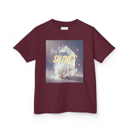 Kids TShirt 'This Kid Shines Like Selenite'