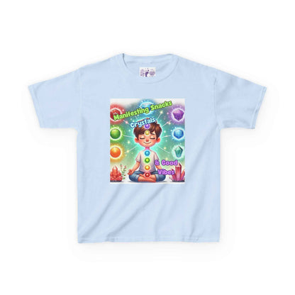 Kids TShirt 'Manifesting Snacks, Crystals, and Good Energy'
