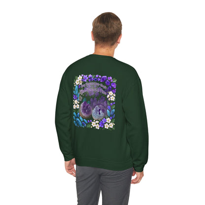 Inspirational Hawthorne Crystal Crew Neck Sweatshirt — Logo Design
