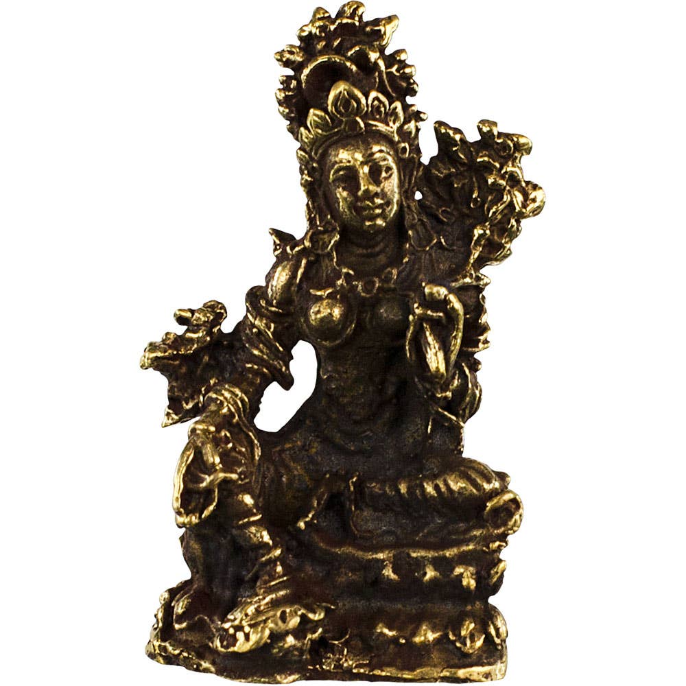 Mini Brass Statue Tara