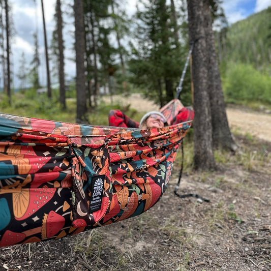 *Double Hammock & Straps | Midnight Mushroom
