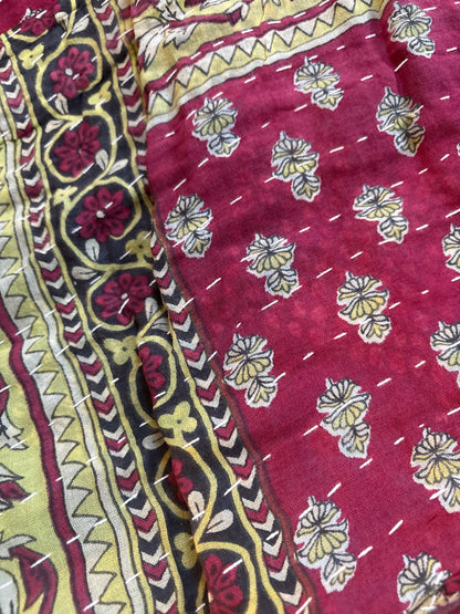 Vintage Indian Quilt twin size