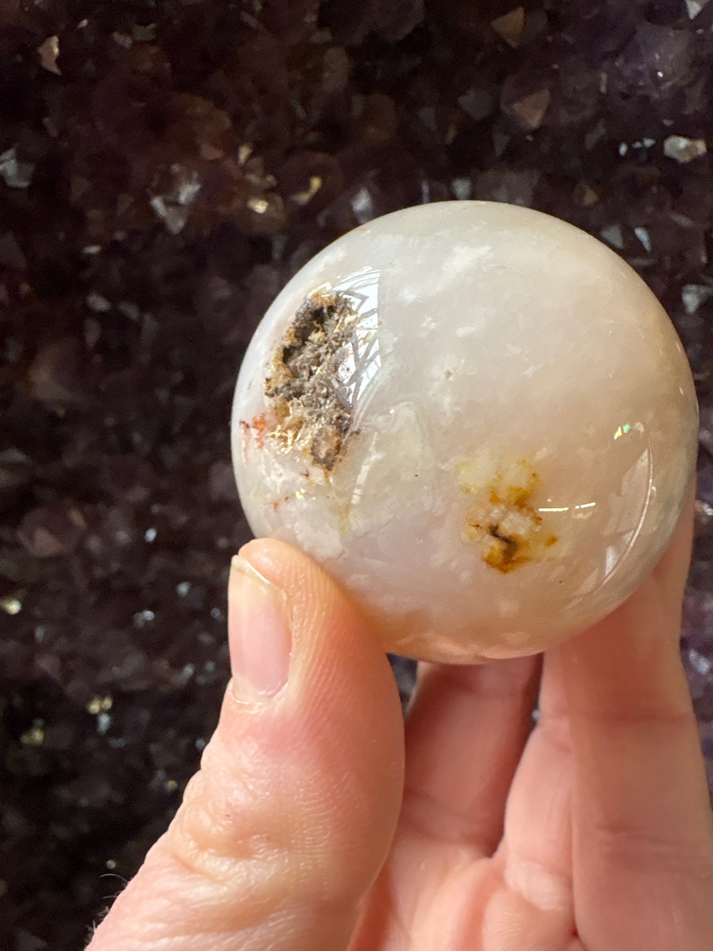 Flower Agate Sphere