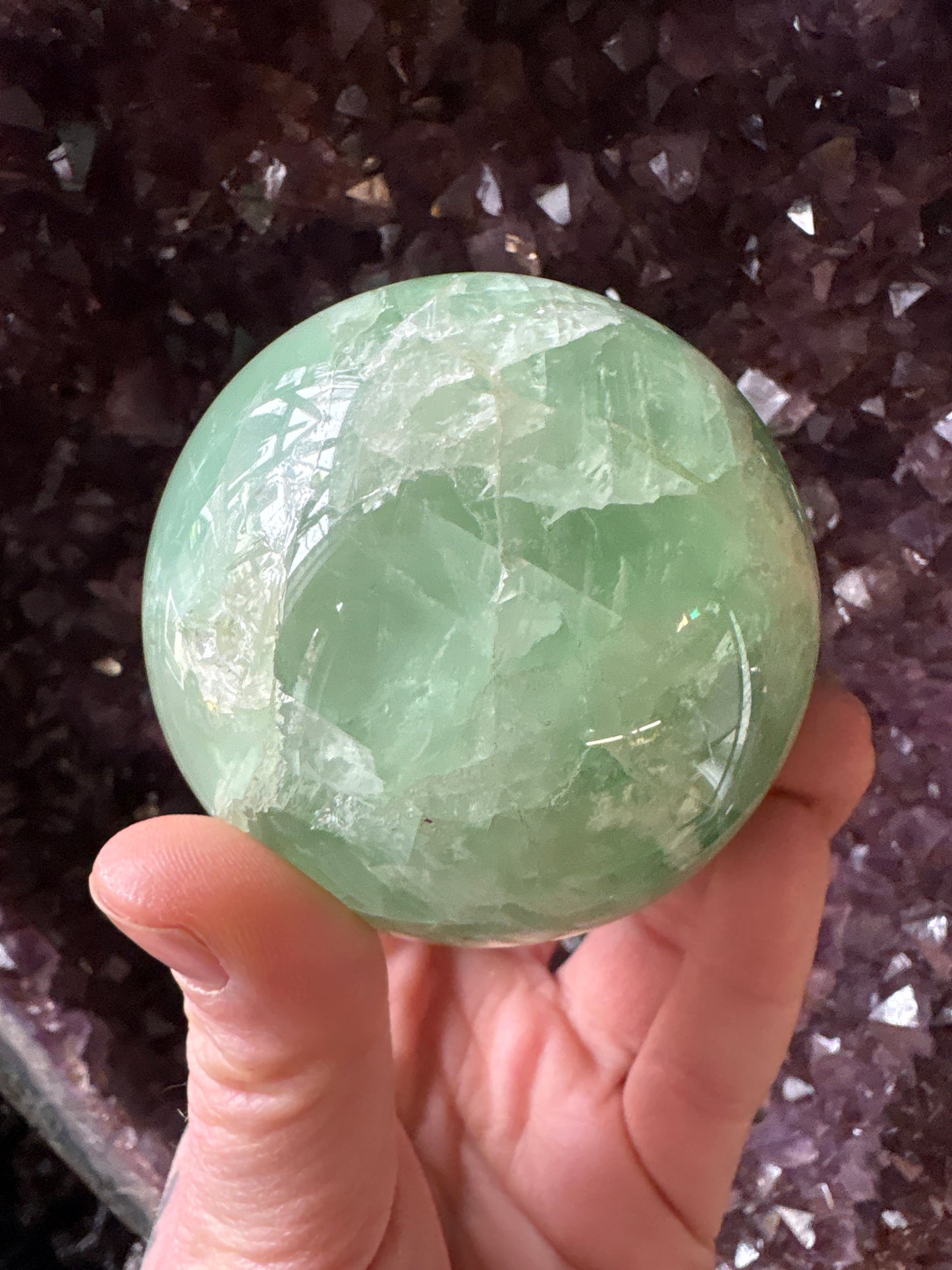 Fluorite sphere