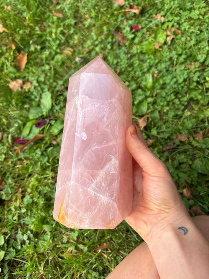 Rose Quartz High Quality Gemmy Tower