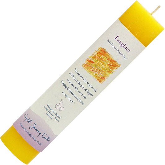 Reiki Herbal Pillar Candle Laughter