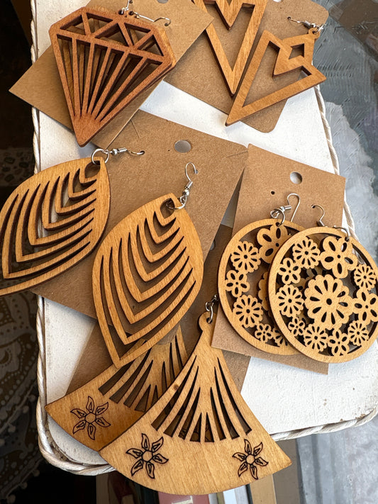 Wood Earrings