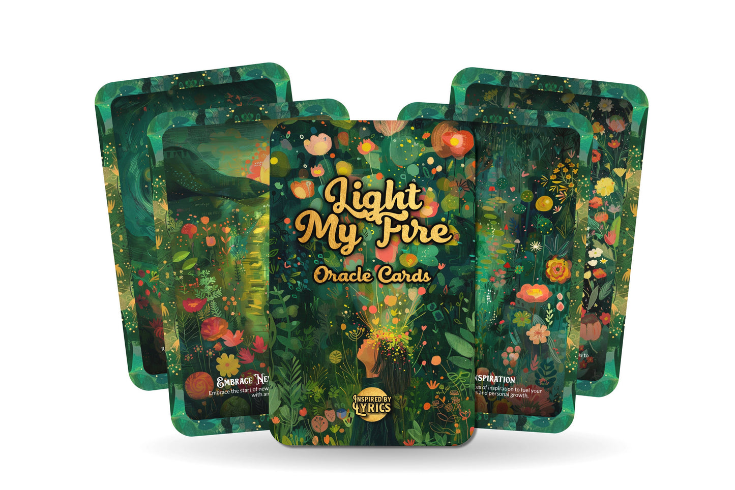*Light My Fire Oracle Cards - A unique spiritual journey - Inspired by Lyrics - Mindfulness cards