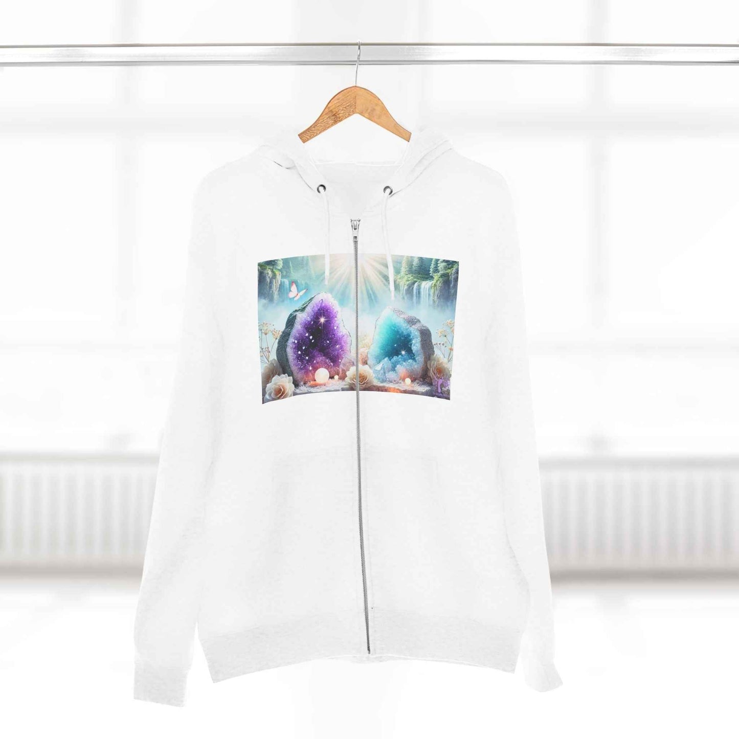 Cool Geode Zipped Hooded Sweater