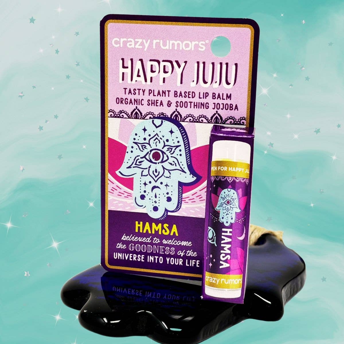 All Natural, Vegan Happy Juju - Hamsa Lip Balm Gift Box